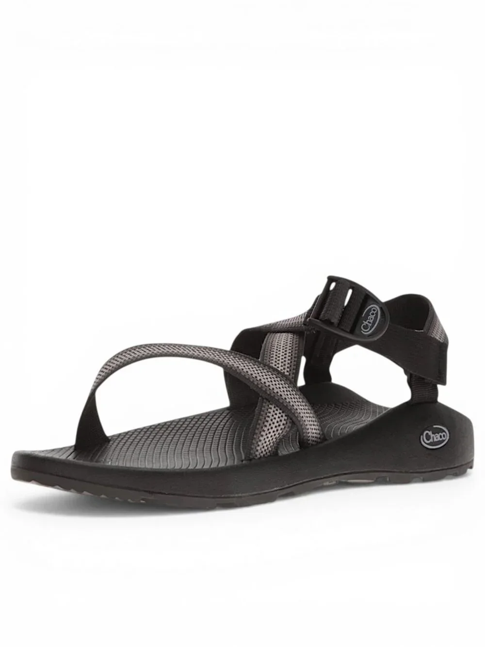 Chaco Split Gray Stripe Black Z/1 Adjustable Strap Classic Sandals New Men's 9W